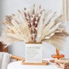 109pcs Natural Dried Pampa Grass Bouquet Large Phragmites Dried Flower Boho Home Decor Bouquet Room Holiday Wedding Party Decor - 109pcs - China