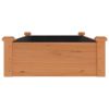 Garden Raised Bed with Liner Brown 47.2"x23.6"x9.8" Solid Wood Fir - Brown