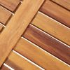 Folding Patio Coffee Table 15.7"x15.7"x15.7" Solid Acacia Wood - Brown