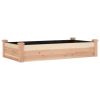 Garden Raised Bed with Liner 47.2"x23.6"x9.8" Solid Wood Fir - Brown