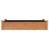 Garden Raised Bed with Liner Brown 47.2"x23.6"x9.8" Solid Wood Fir - Brown